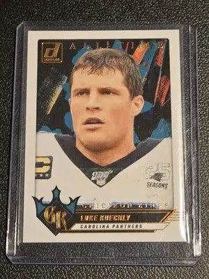 Luke Kuechly football card from Donruss 2024 Gridiron Kings featuring Luke Kuechly All-Time
