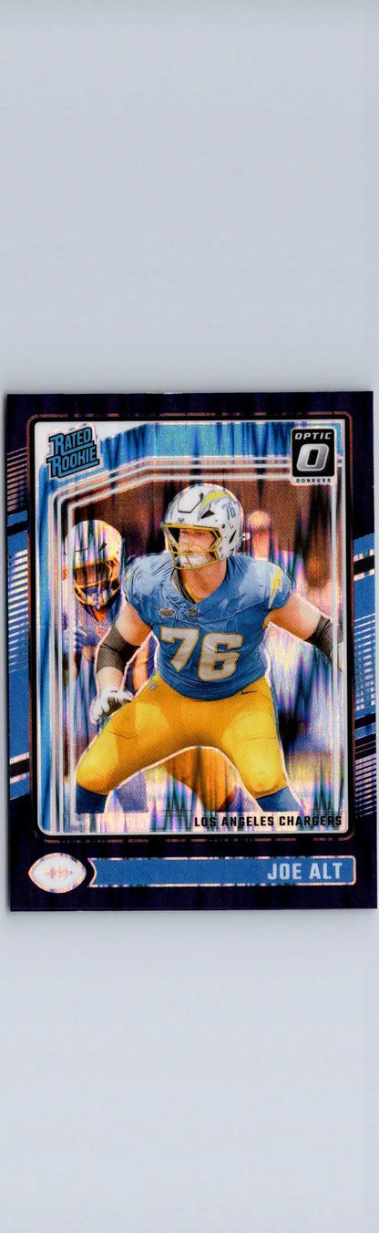 Joe Alt football trading card 2024 Donruss Optic Joe Alt Purple Shock alt purple shock