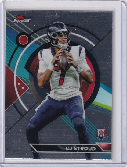 2024 Finest CJ Stroud Houston Texans rookie football card displayed in product listing