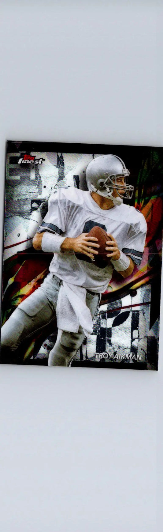 2024 Finest Troy Aikman football card showcasing Troy Aikman memorabilia
