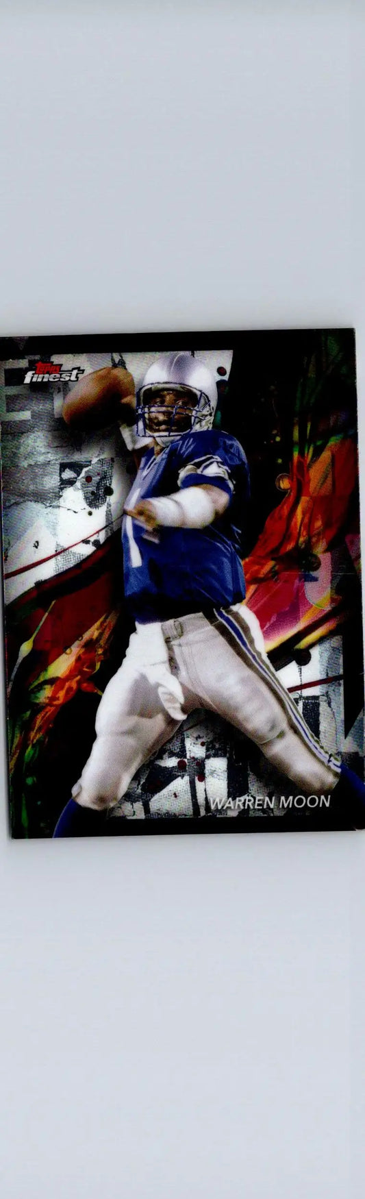 2024 Finest Warren Moon football card featuring Warren Moon in a collectible football card