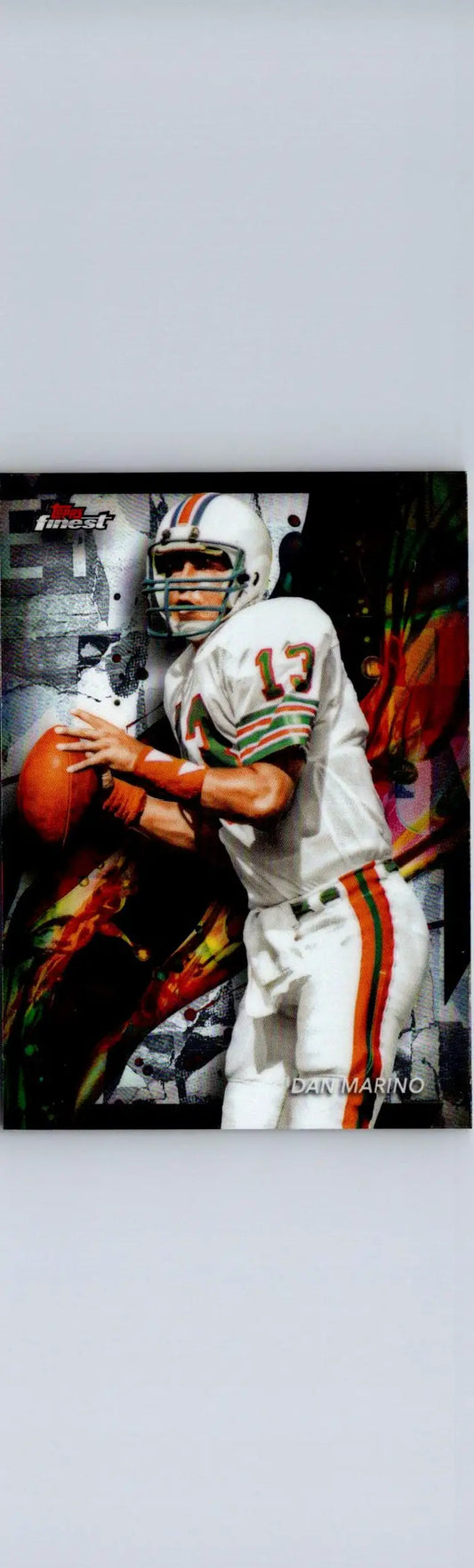 2024 Finest Dan Marino football card showcasing a collectible NFL trading card
