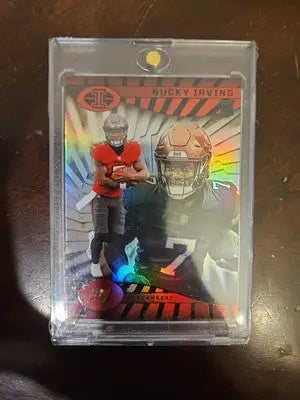 Bucky Irving football card from 2024 Illusions Football Tampa Bay Buccaneers rookie card