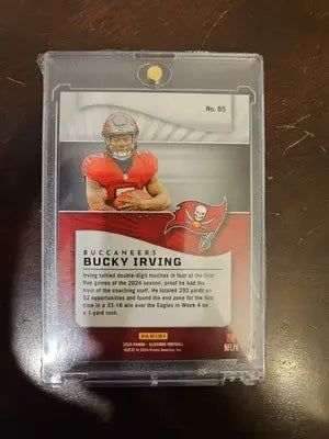 Bucky Irving football card from 2024 Illusions Football featuring Tampa Bay Buccaneers rookie
