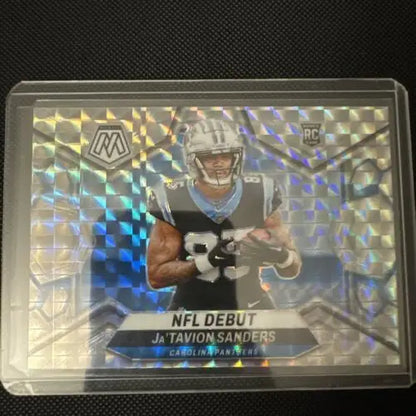 Ja’Tavion Sanders NFL debut rookie card from the Elite Series 4 Card Lot collection