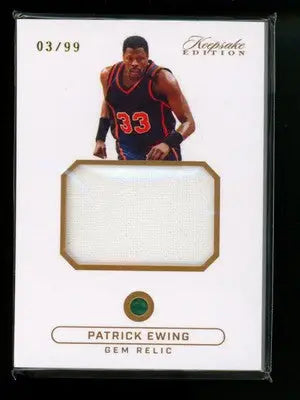 2024 Keepsake Edition Patrick Ewing #351 Relic 03/99 Basketball