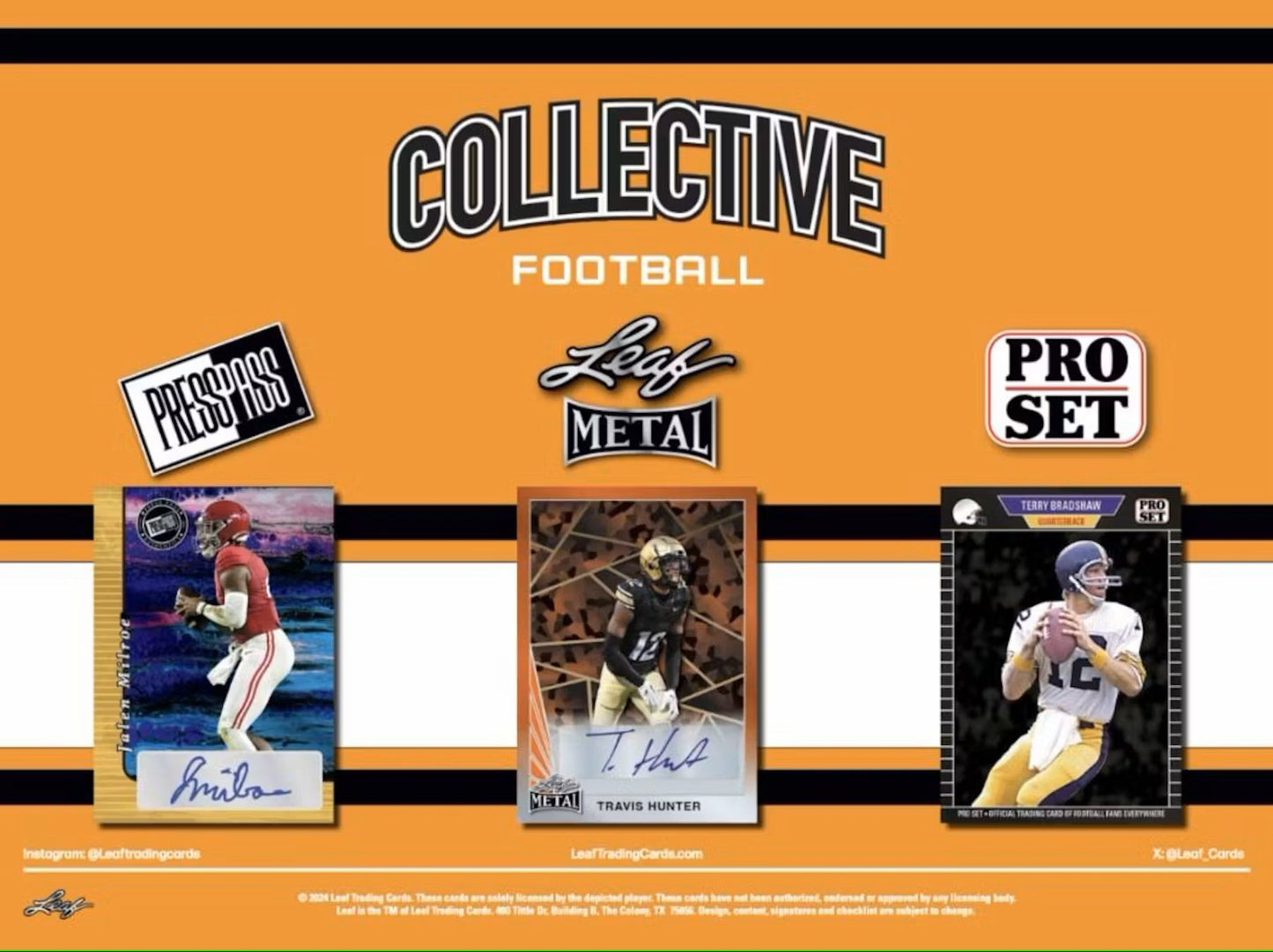 2024 Leaf Collective Football Hobby Jumbo Box