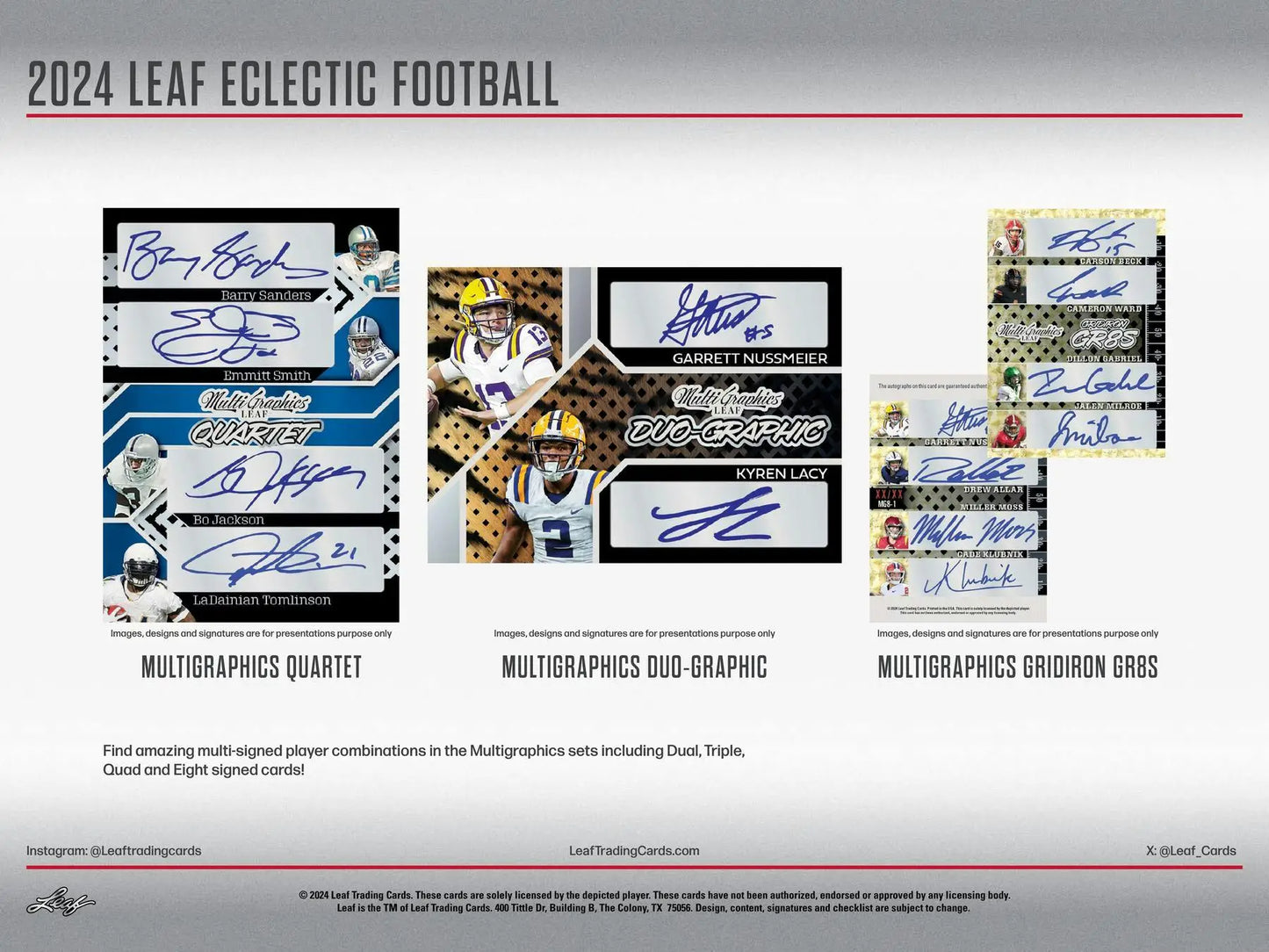 2024 Leaf Eclectic Football Hobby Box featuring eclectic football trading cards for collectors