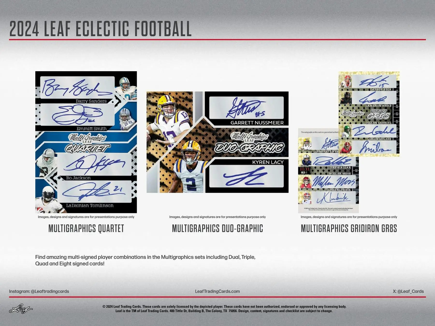 2024 Leaf Eclectic Football Hobby Box featuring eclectic football trading cards for collectors