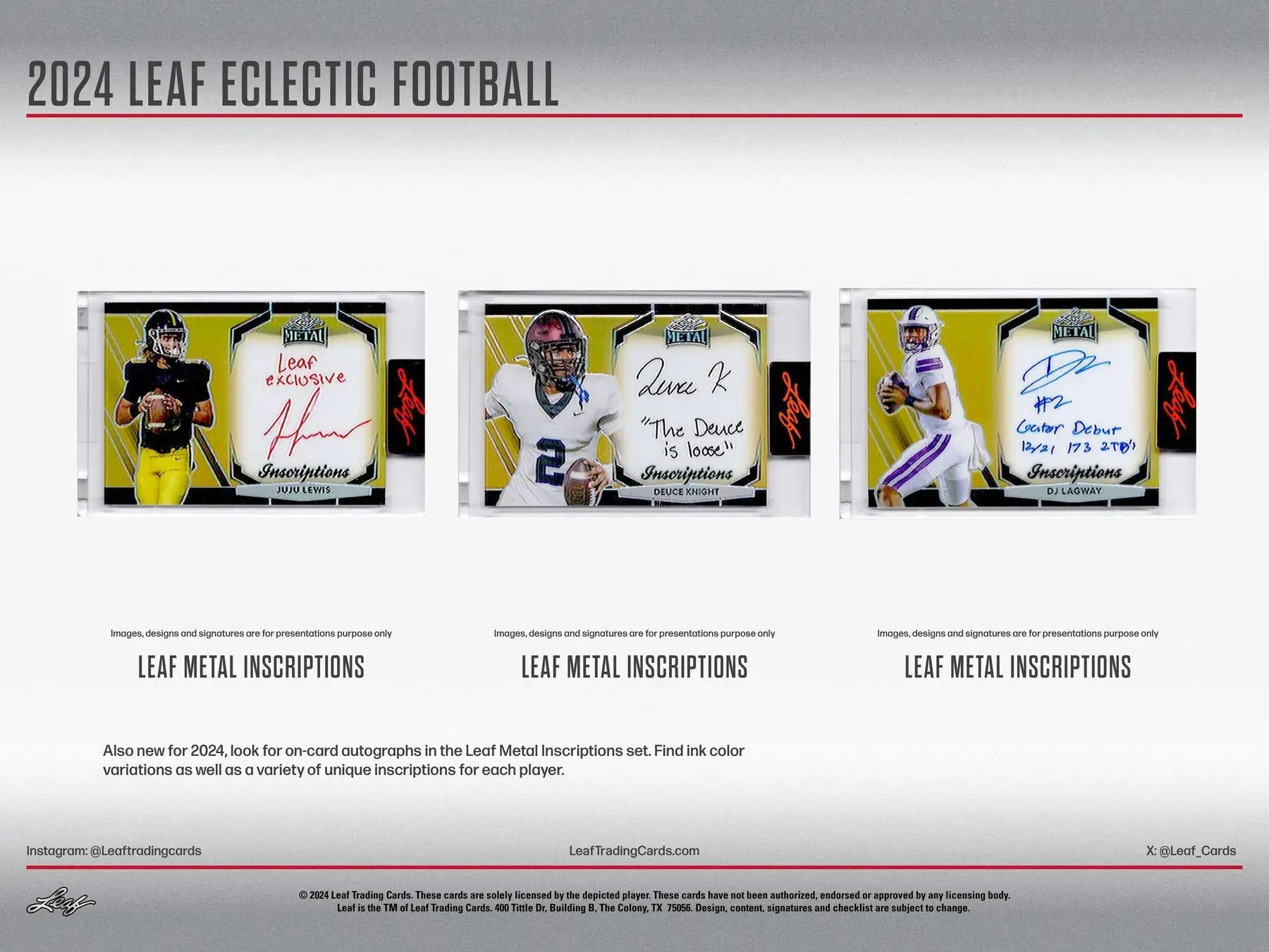 2024 Leaf Eclectic Football Jumbo Box showcasing vibrant Football trading cards