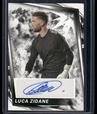 Autographed Leaf Luca Zidane trading card from 2024 Leaf Luca Zidane #BA-LZ1 Auto Soccer
