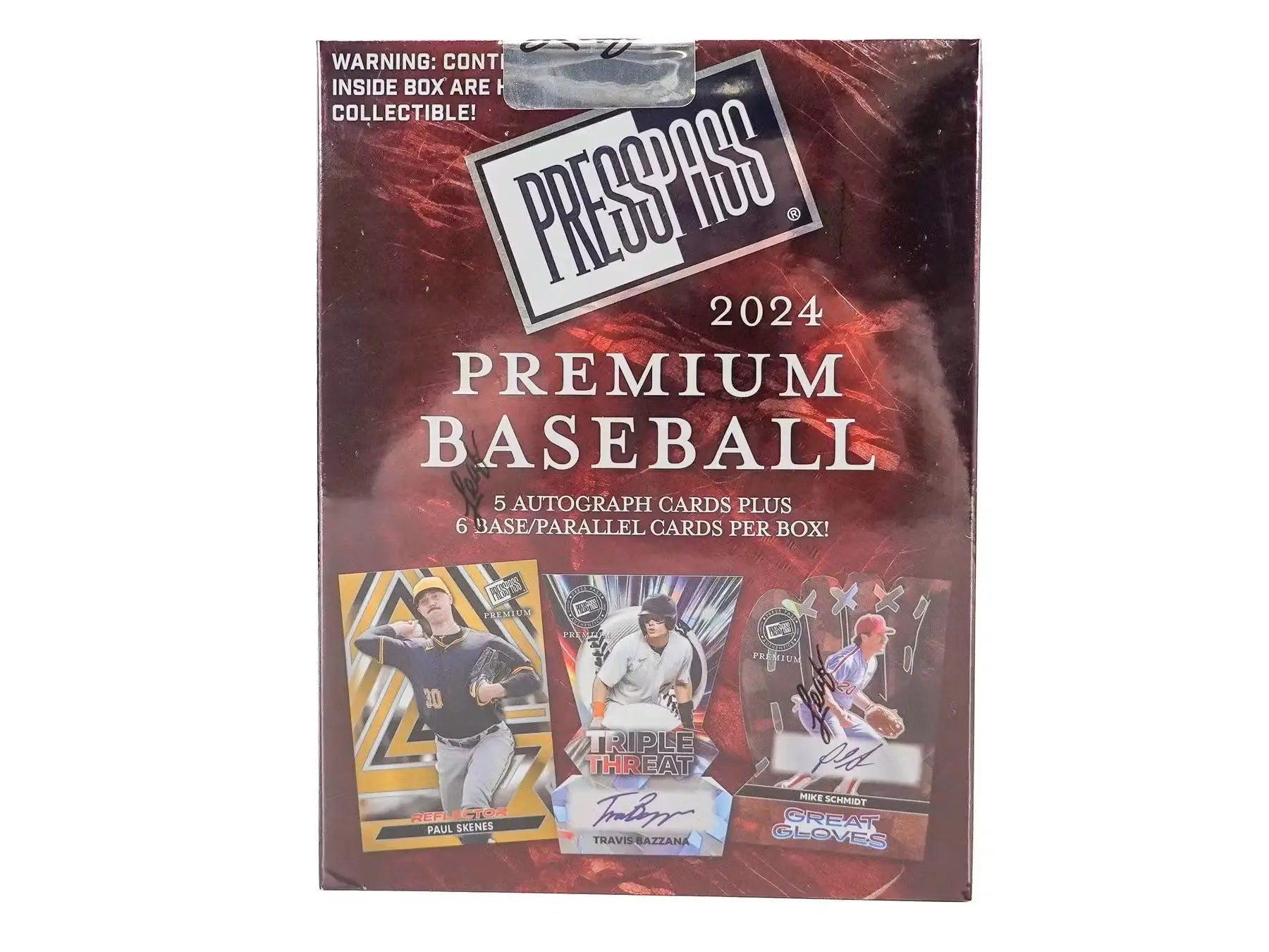 2024 Leaf Press Pass Premium Baseball Hobby Box with Press Pass Premium cards