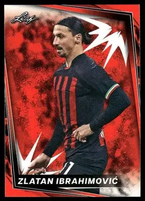 2024 Leaf Zlatan Ibrahimović #10 Soccer trading card showcasing Zlatan Ibrahimović