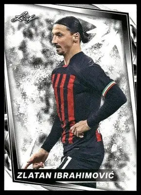 2024 Leaf Zlatan Ibrahimović #10 White Soccer trading card displayed in product listing