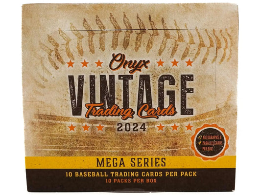 2024 Onyx Vintage Mega Series Baseball Hobby Box with autographs and parallel cards