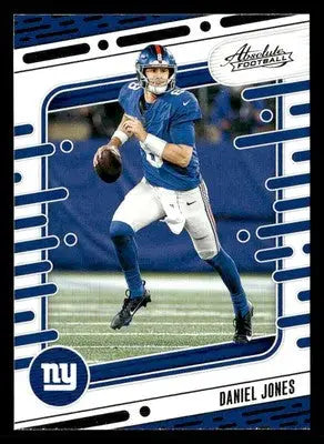 Football card featuring Daniel Jones from 2024 Panini Absolute Retail collection