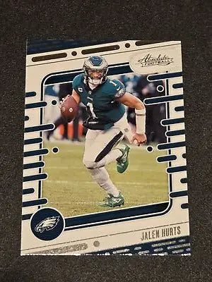 Jalen Hurts football card from Panini Absolute 2024 Jalen Hurts Retail product