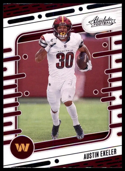 2024 Panini Absolute Austin Ekeler #100 Washington Commanders Football Card NFL - Football Card