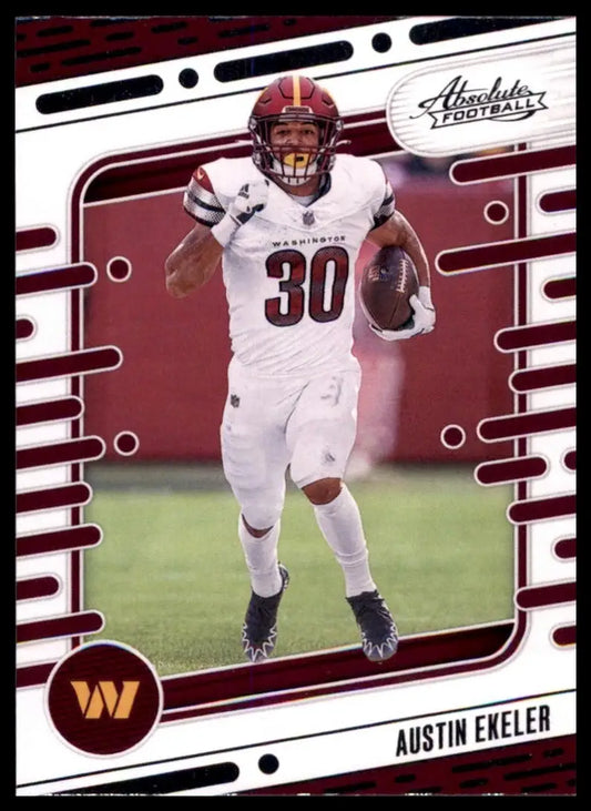 2024 Panini Absolute Austin Ekeler #100 Washington Commanders Football Card NFL - Football Card