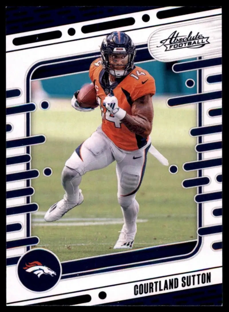 2024 Panini Absolute Black Courtland Sutton #30 Denver Broncos Football Card NFL - Football Card