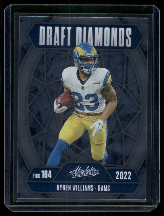 2024 Panini Absolute Football Draft Diamonds Kyren Williams #DD-KWS Football - Trading Cards