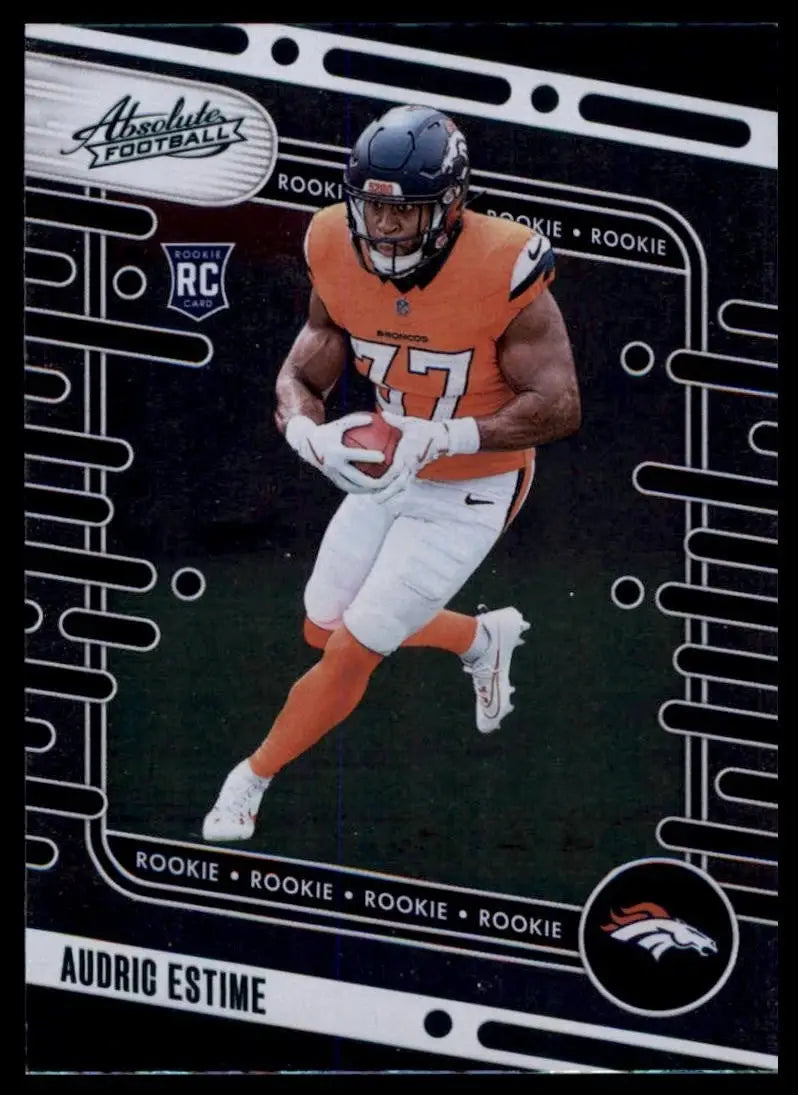 2024 Panini Absolute Green Rookie Audric Estime #193 Denver Broncos Football NFL - Football Card