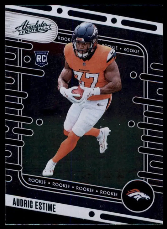 2024 Panini Absolute Green Rookie Audric Estime #193 Denver Broncos Football NFL - Football Card