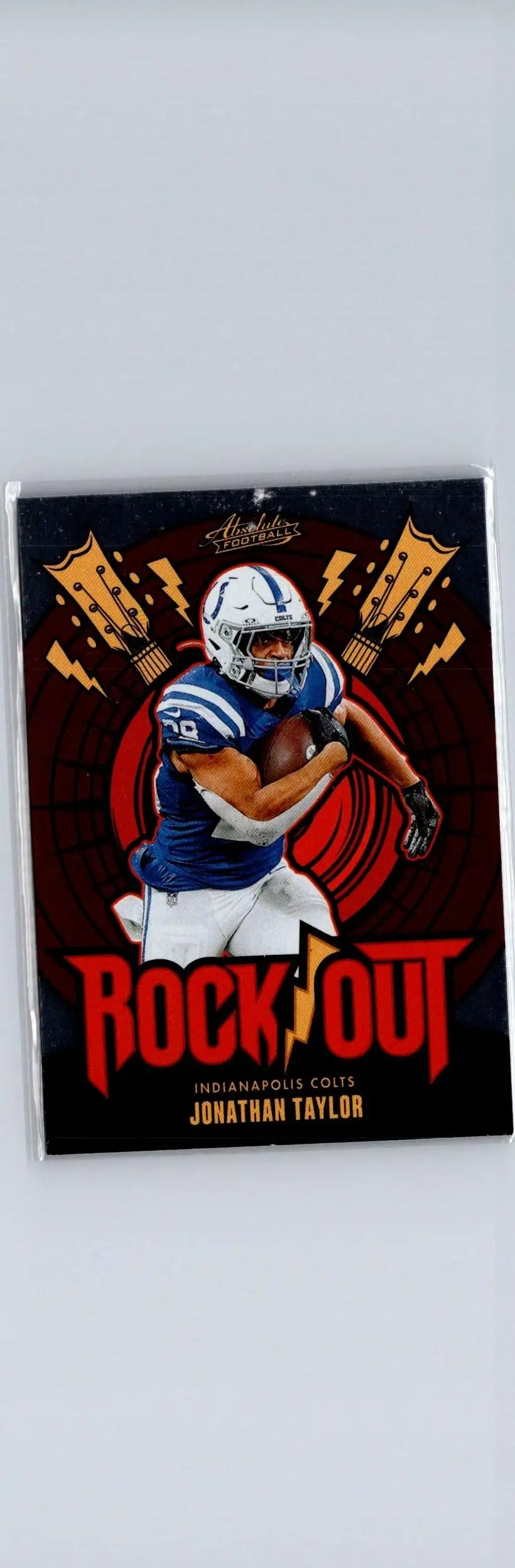 Football trading card featuring Jonathan Taylor of the Indianapolis Colts from Panini Absolute 2024