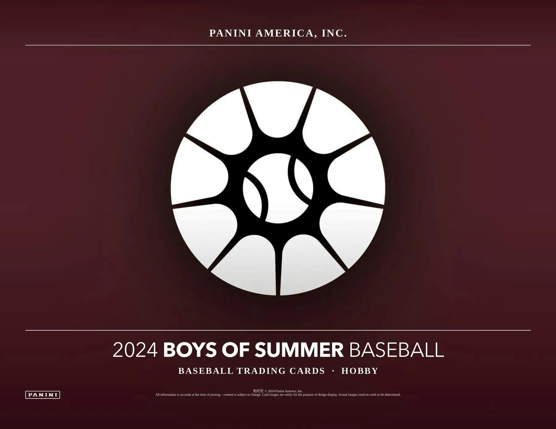 Baseball trading card design featuring American Glory Signatures in 2024 Panini Boys of Summer Hobby Box