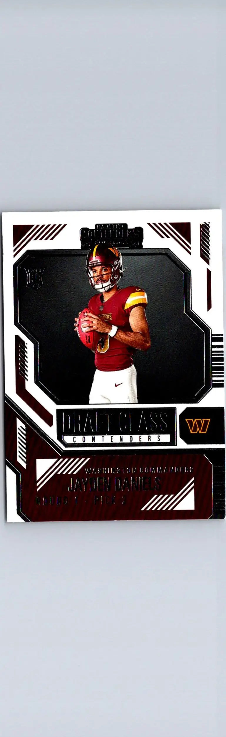 Football trading card of Jayden Daniels from 2024 Panini Contenders Draft Class