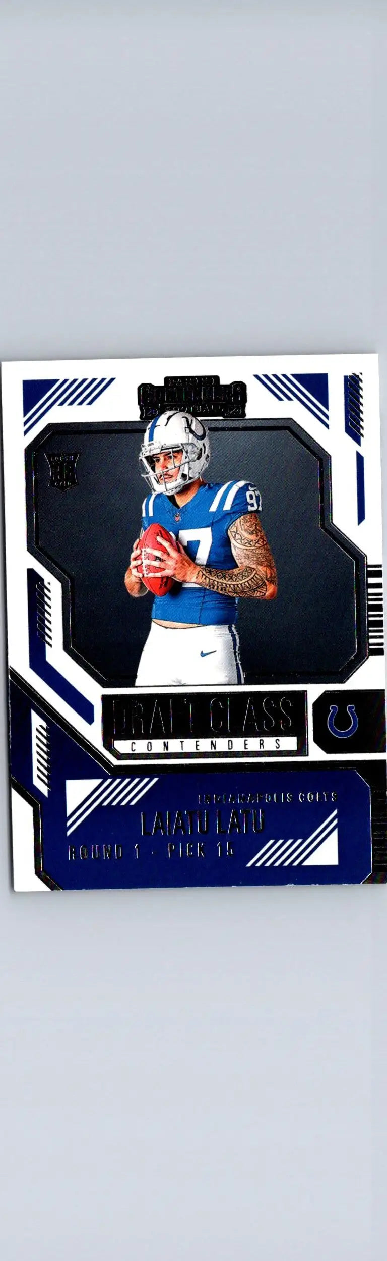 Matt Ryan football card from the Laiatu Latu draft class 2024 Panini Contenders