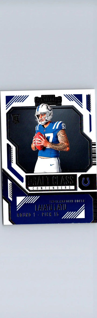 Matt Ryan football card from the Laiatu Latu draft class 2024 Panini Contenders