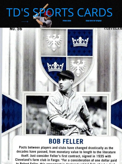 Bob Feller baseball card from 2024 Panini Crusade trading cards collection