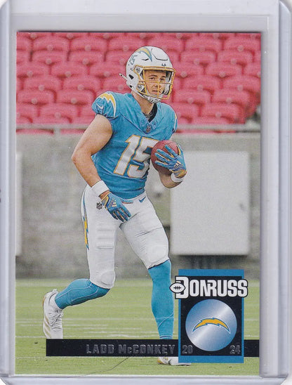 2024 Panini Donruss #39 Ladd McConkey - Los Angeles Chargers - Trading Card