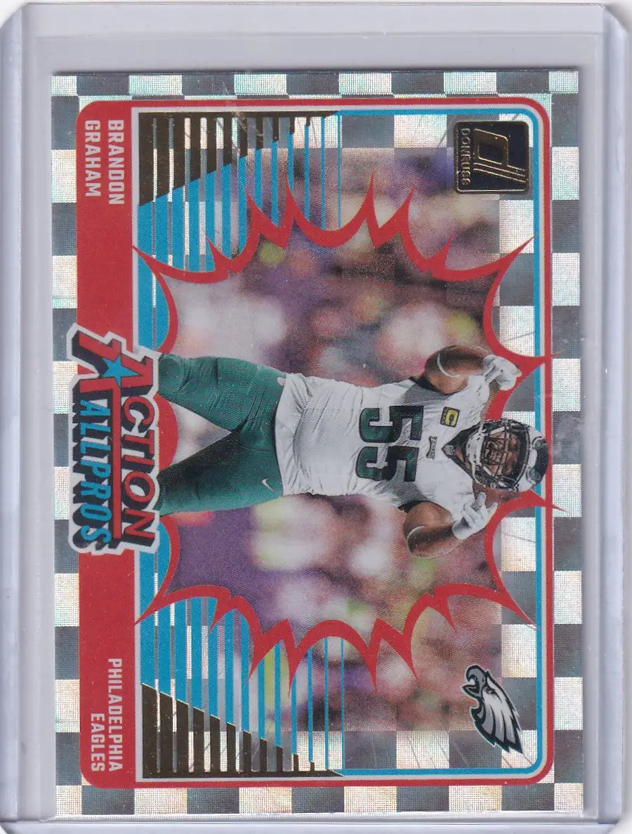 2024 Panini Donruss Action All Pros #6 Brandon Graham - Philadelphia Eagles - Trading Card