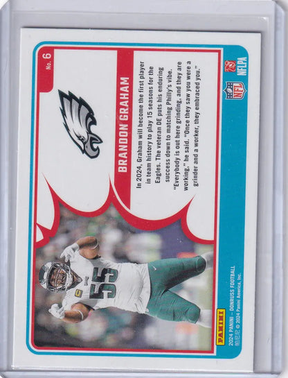 2024 Panini Donruss Action All Pros #6 Brandon Graham - Philadelphia Eagles - Trading Card