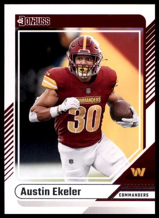 2024 Panini Donruss Austin Ekeler #1 Washington Commanders Football Card NFL - Football Card