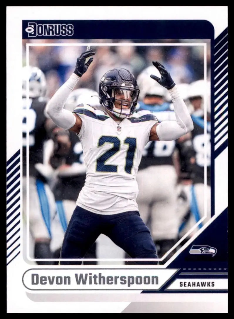 2024 Panini Donruss Devon Witherspoon Seattle Seahawks football card NFL