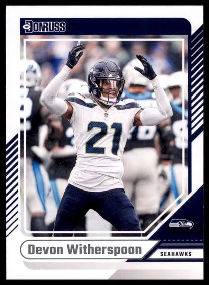 2024 Panini Donruss Devon Witherspoon Seattle Seahawks football card NFL