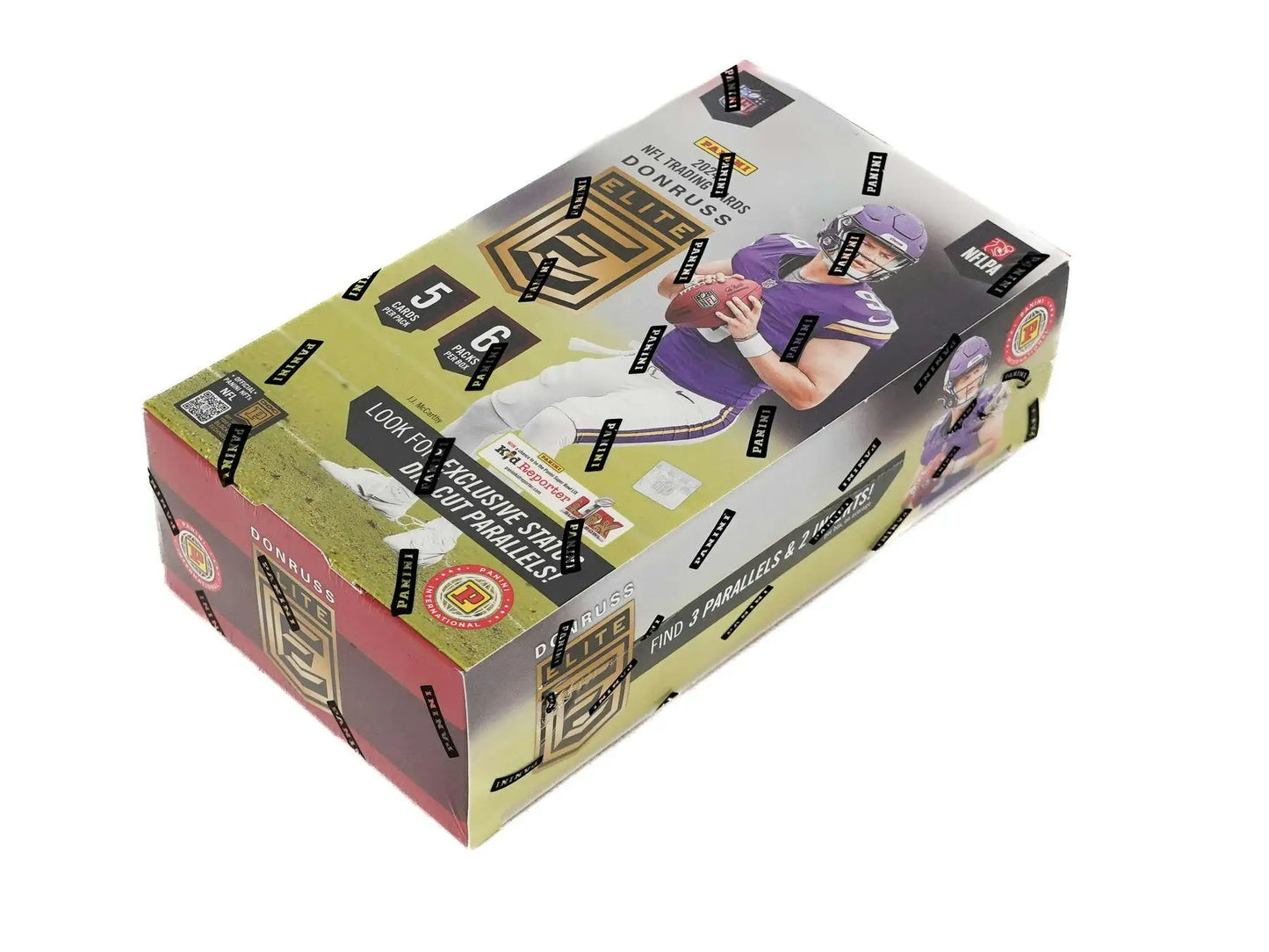 Donruss Elite football card box from 2024 Panini Donruss Elite Football International Hobby Box