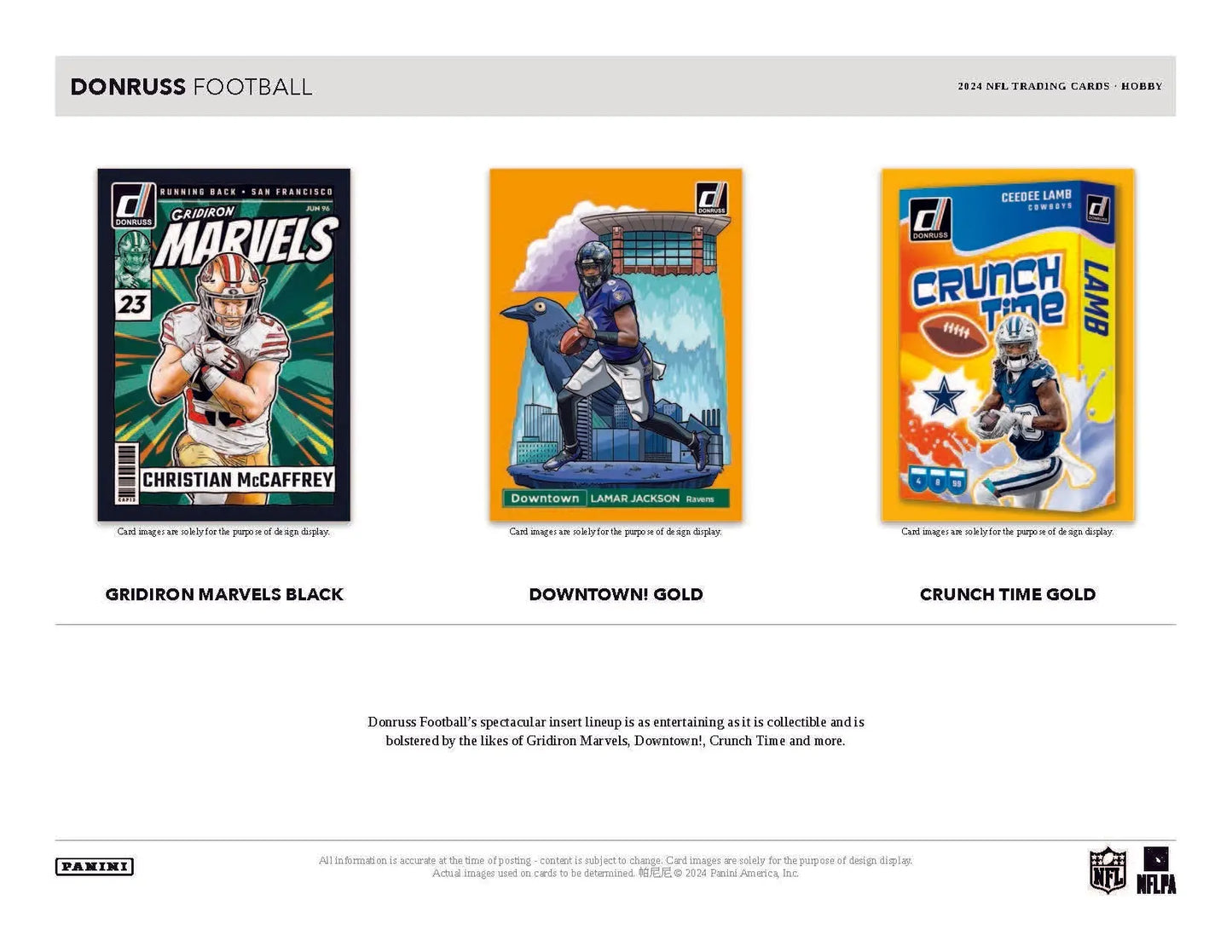 2024 Panini Donruss Football Hobby Box featuring premium trading cards and rated rookies