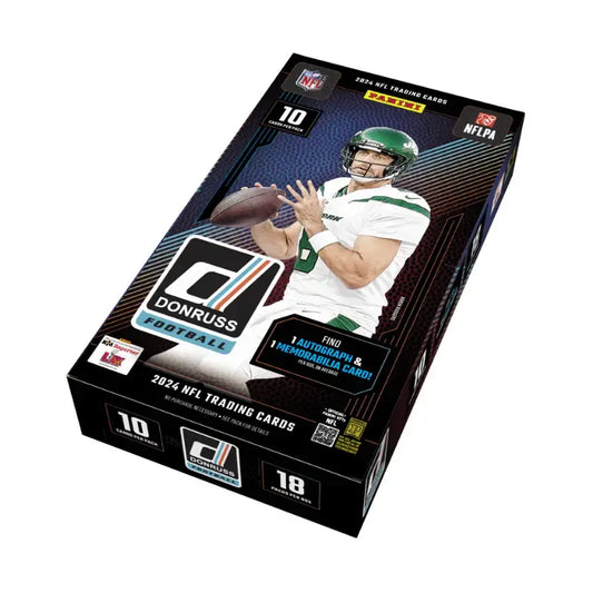 2024 Panini Donruss Football Hobby Box featuring rated rookies and trading cards