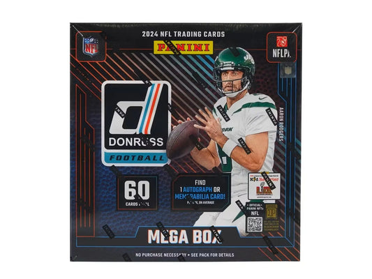 2024 Panini Donruss Football Mega Box showcasing Donruss Football Mega features