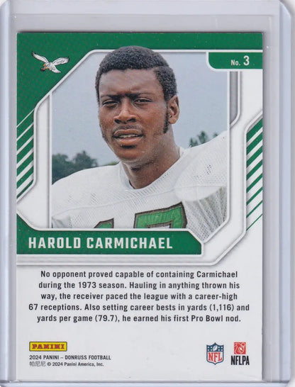 2024 Panini Donruss Legend Series #3 Harold Carmichael - Philadelphia Eagles