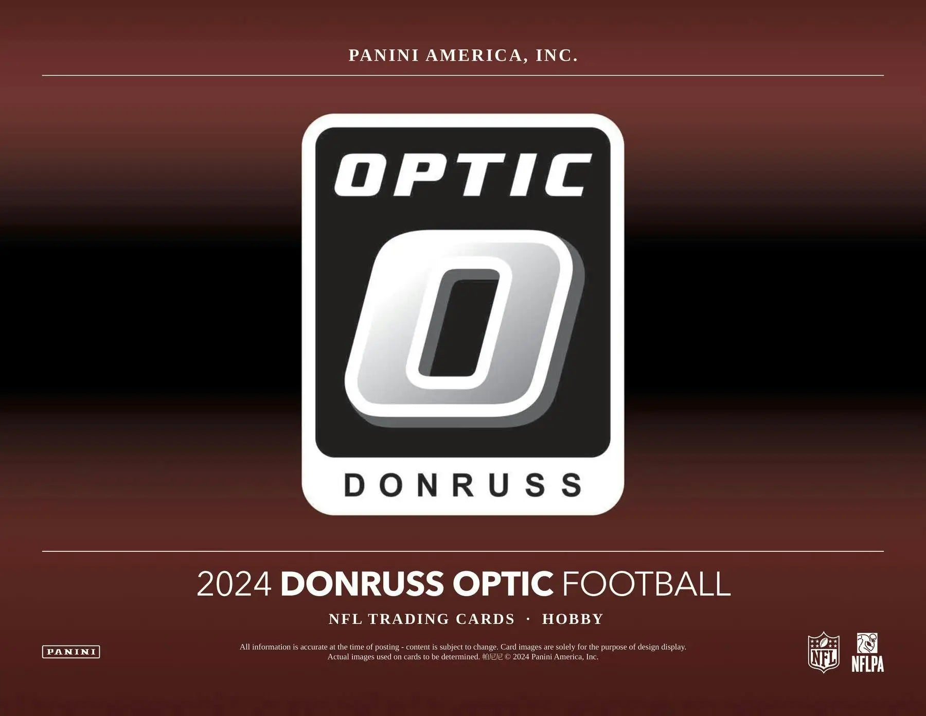 2024 Donruss Optic Football trading card packaging with autograph card inside