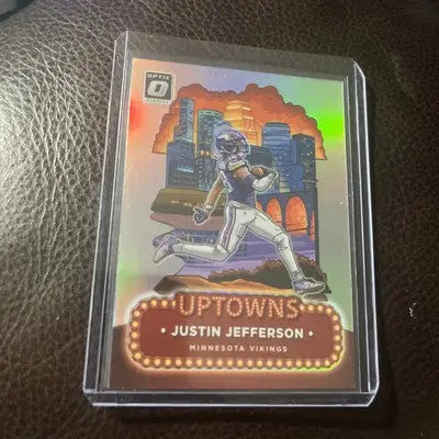 Justin Jefferson Panini Donruss Optic football card Uptowns case hit SSP