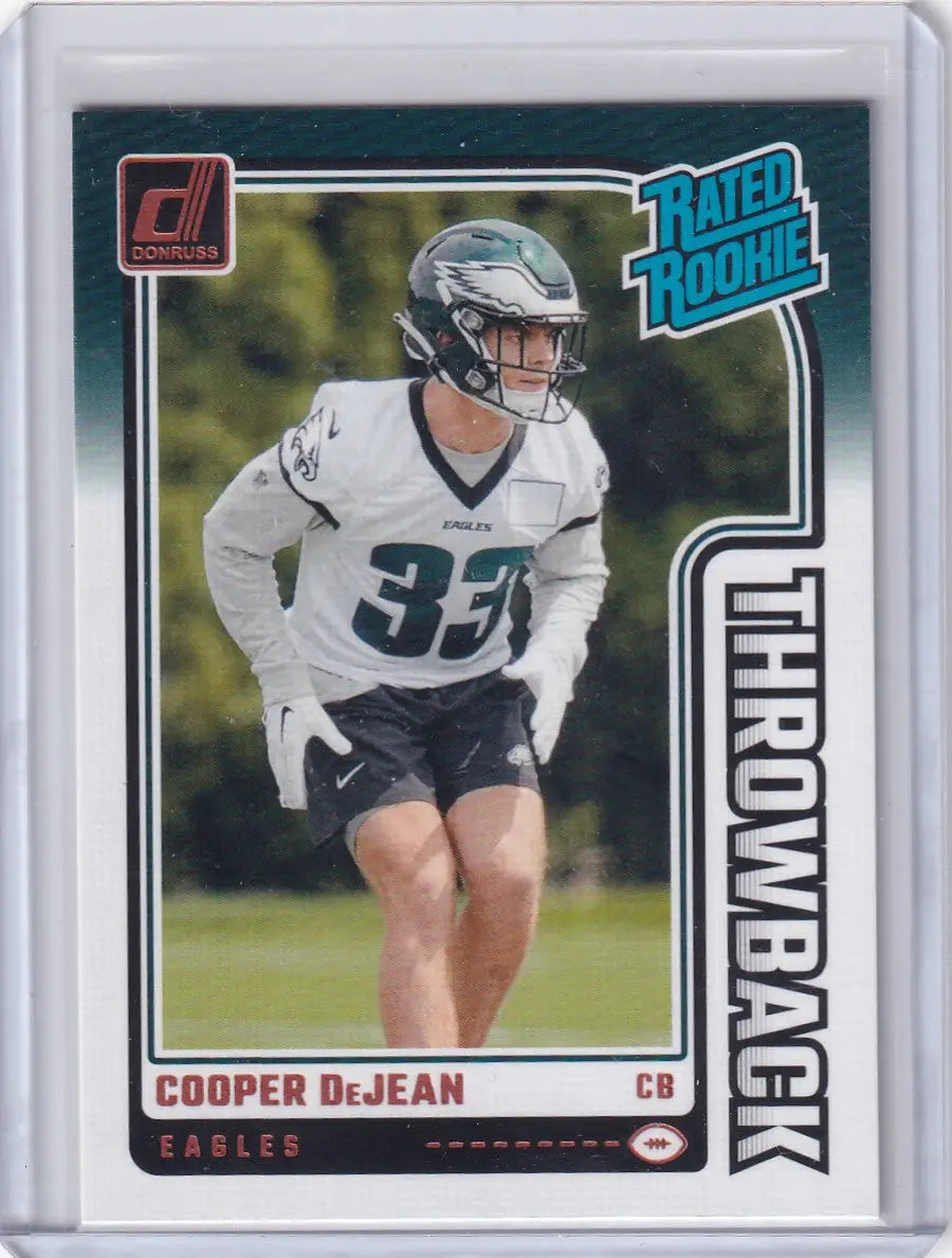 2024 Panini Donruss Throwback #47 Cooper Dejean - Philadelphia Eagles