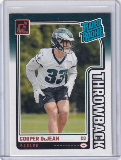 2024 Panini Donruss Throwback #47 Cooper Dejean - Philadelphia Eagles