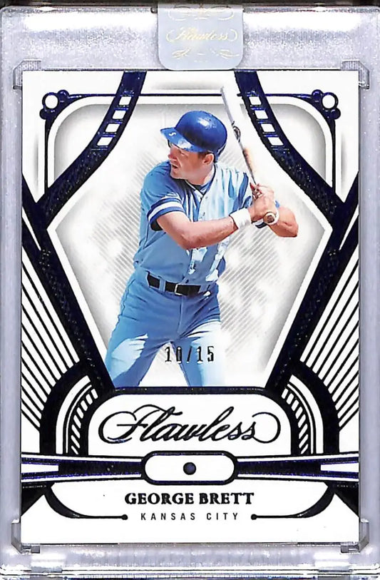 George Brett Panini Flawless Blue baseball card 11/15 Kansas City Royals NM-MT 10
