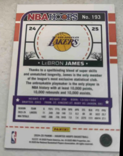 2024 Panini Haunted Hoops LeBron James Orange Pumpkin trading card featuring LeBron James